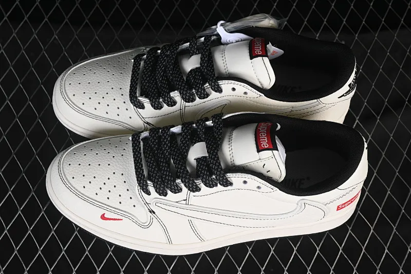 All categories Air Jordan Jordan series basketball shoes Air Jordan 1 Low High-end customized low-top sneakers Travis Scott x Fragment Design x Air Jordan 1 Low OG SP AJ1 Joe 1 joint beige line small red hook low-top cultural casual sneakers HH7518-089